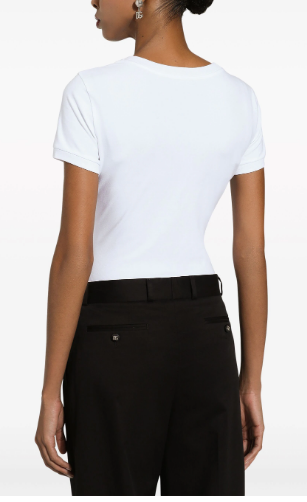  돌체앤가바나 반팔 티셔츠 F8U71Z FUEEYW0800 White - DOLCE & GABBANA