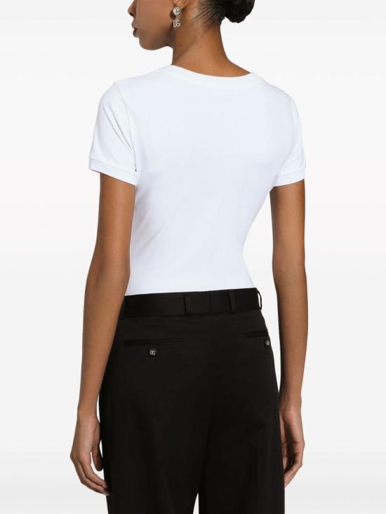  돌체앤가바나 반팔 티셔츠 F8U71Z FUEEYW0800 White - DOLCE & GABBANA
