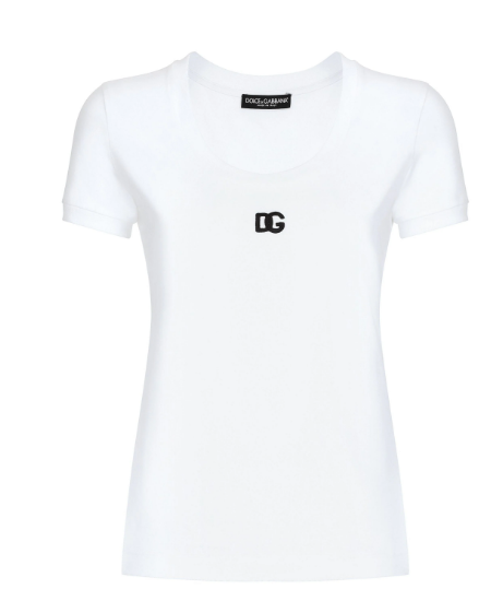  돌체앤가바나 반팔 티셔츠 F8U71Z FUEEYW0800 White - DOLCE & GABBANA