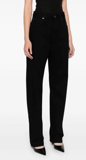 24FW 발렌티노 가라바니 스트레이트 팬츠 5B0DD18T8YN 0NO - VALENTINO GARAVANI