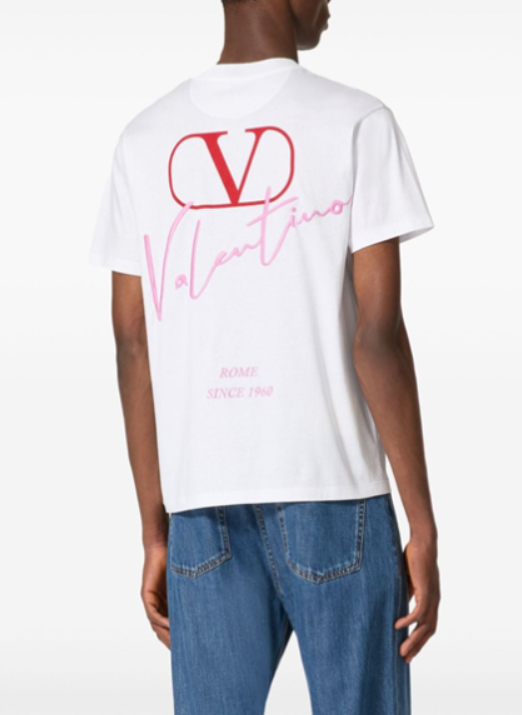 24FW 발렌티노 가라바니 반팔 티셔츠 5V0MG13AAE6 0BO White - VALENTINO GARAVANI