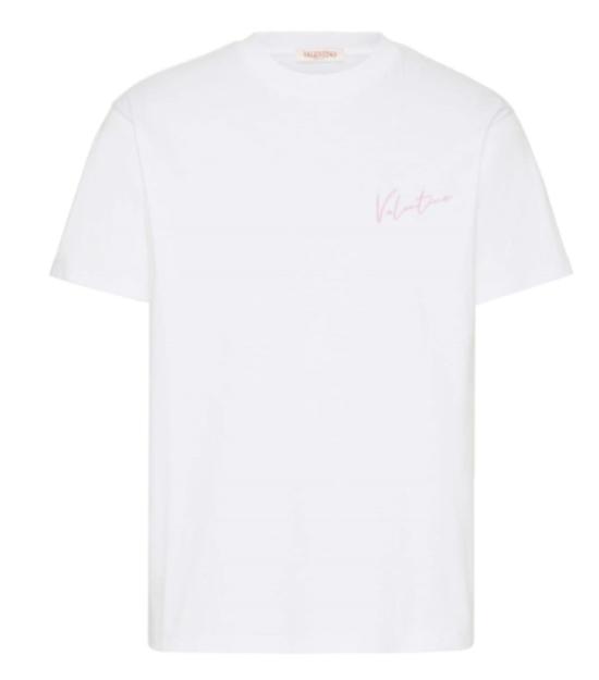 24FW 발렌티노 가라바니 반팔 티셔츠 5V0MG13AAE6 0BO White - VALENTINO GARAVANI