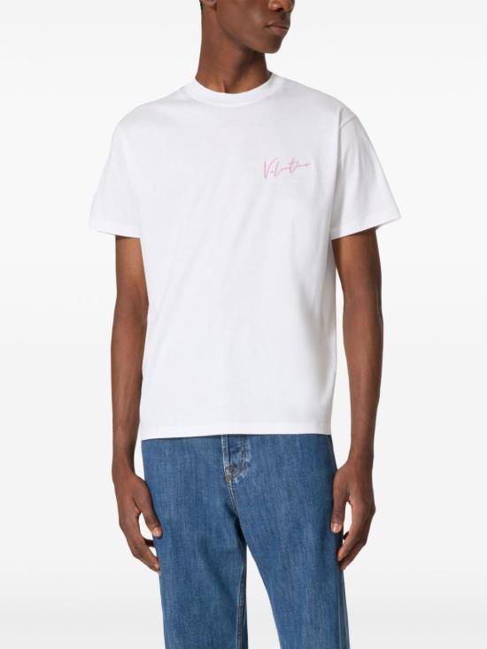 24FW 발렌티노 가라바니 반팔 티셔츠 5V0MG13AAE6 0BO White - VALENTINO GARAVANI