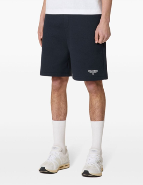 24FW 발렌티노 가라바니 숏팬츠 5V3MD02CAAM NB4 Navy bianco - VALENTINO GARAVANI