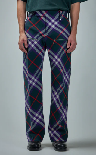  버버리 스트레이트 팬츠 8079159 B8000 Vine deep royal ip c - BURBERRY