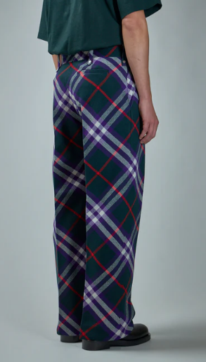  버버리 스트레이트 팬츠 8079159 B8000 Vine deep royal ip c - BURBERRY