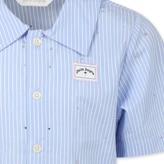 25SS [키즈] 팜앤젤스 원피스 PGDB018S25FAB0024201 LIGHT BLUE - PALM ANGELS