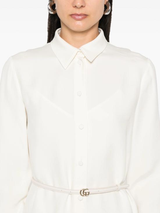 24FW 구찌 미디 원피스 797357Z8BUA 9200 White - GUCCI