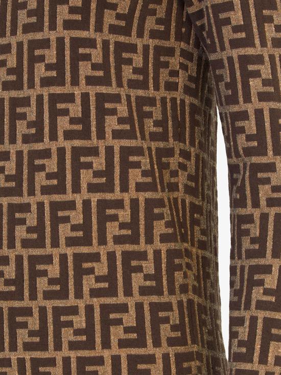 24FW 펜디 미디 원피스 FZDC83ASJT F0GGE Brown - FENDI