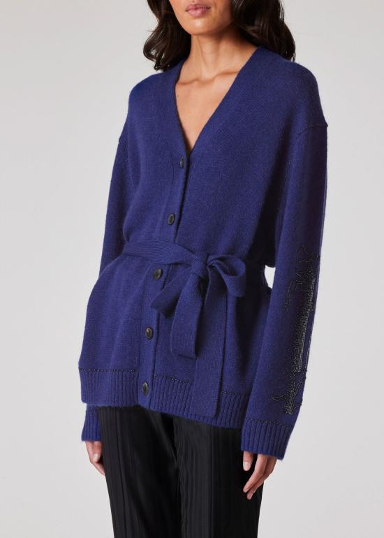 24FW 폴 스미스 가디건 W1R 472N N11027 48 Bright Navy Blue - PAUL SMITH