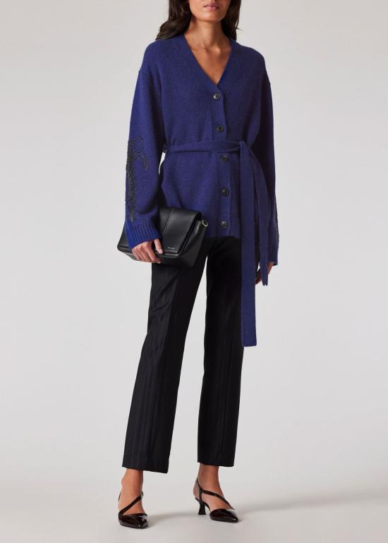 24FW 폴 스미스 가디건 W1R 472N N11027 48 Bright Navy Blue - PAUL SMITH