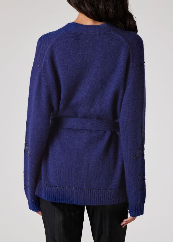 24FW 폴 스미스 가디건 W1R 472N N11027 48 Bright Navy Blue - PAUL SMITH