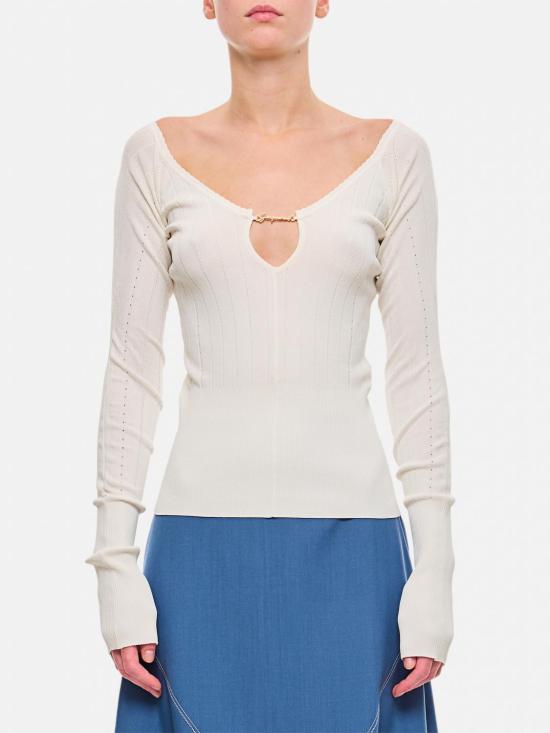 24FW 자크뮈스 스웨터 241KN3572358 110 White