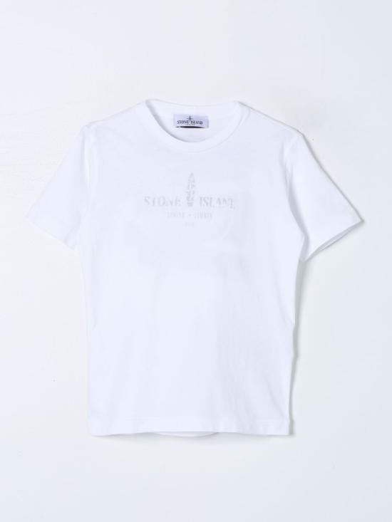 25FW [키즈] 스톤 아일랜드 티셔츠 21079 V0001 White