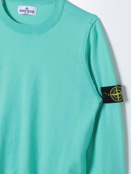 25FW [키즈] 스톤 아일랜드 풀오버 501B2 V0052 Green - STONE ISLAND
