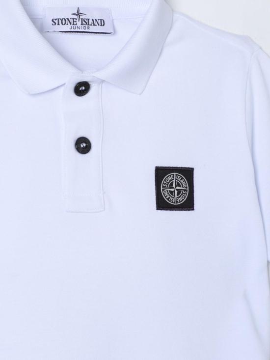  [키즈] 스톤 아일랜드 폴로 셔츠 21448 V1001 White - STONE ISLAND