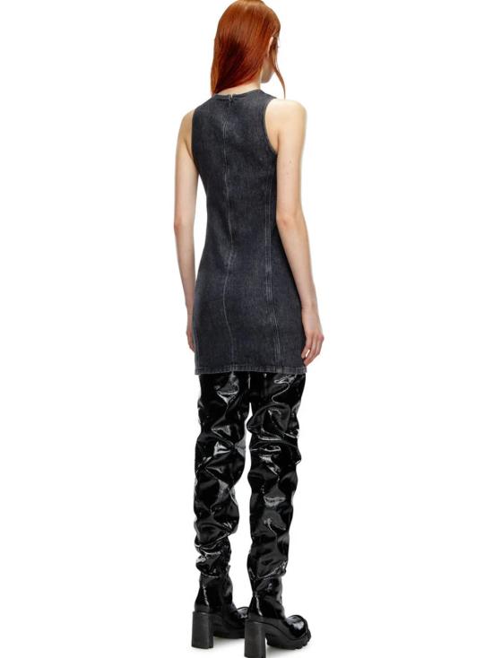 24FW 디젤 미디 원피스 A120710CKAH 02 Black - DIESEL
