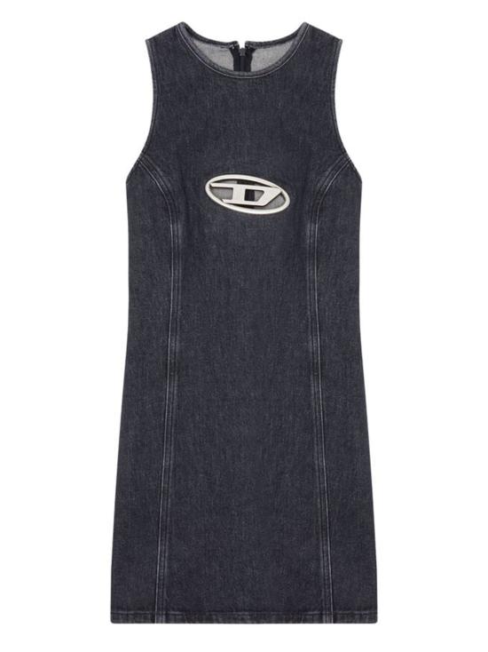 24FW 디젤 미디 원피스 A120710CKAH 02 Black