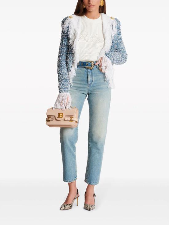  발망 스웨터 CF1KA003KF24 0FA White - BALMAIN