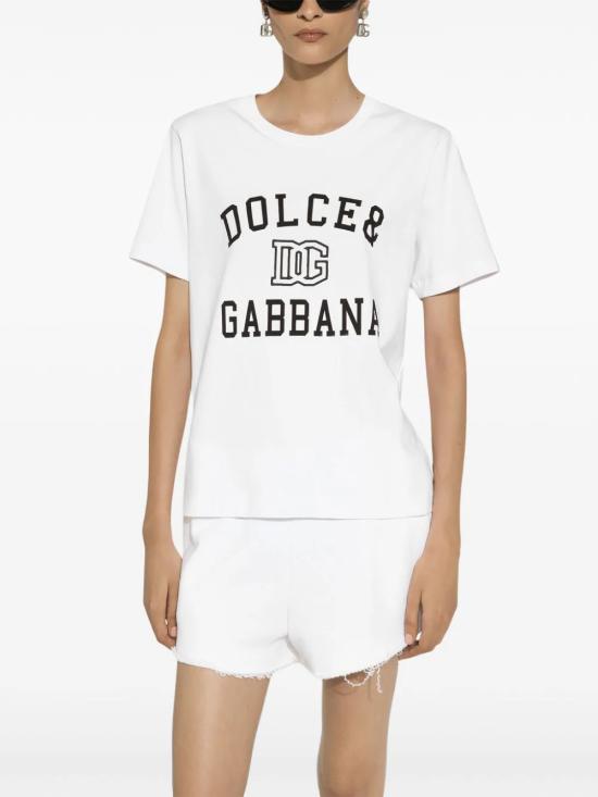 24FW 돌체앤가바나 반팔 티셔츠 F8V09ZGDCNV W0800 White - DOLCE & GABBANA