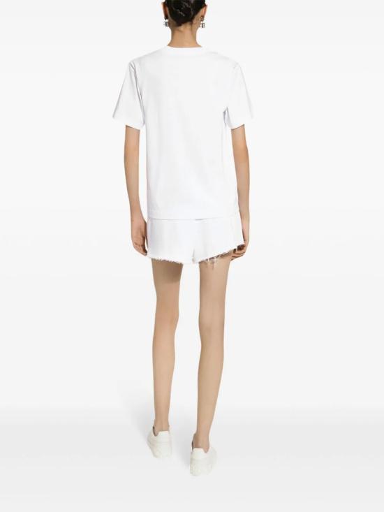 24FW 돌체앤가바나 반팔 티셔츠 F8V09ZGDCNV W0800 White - DOLCE & GABBANA