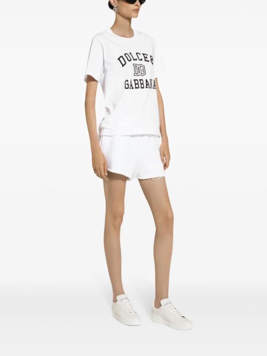 24FW 돌체앤가바나 반팔 티셔츠 F8V09ZGDCNV W0800 White - DOLCE & GABBANA