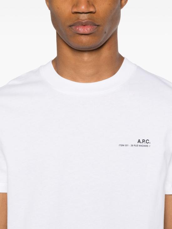 24FW 아페쎄 반팔 티셔츠 COHBOM26404 TAG White - A.P.C.