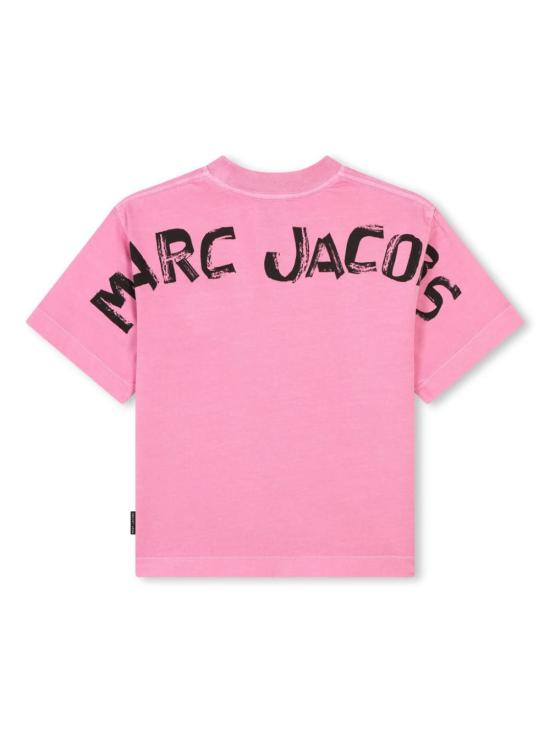 24FW 마크제이콥스 / 여아 키즈 프린팅 티셔츠 W60311 490 Fuchsia BPG - MARC JACOBS
