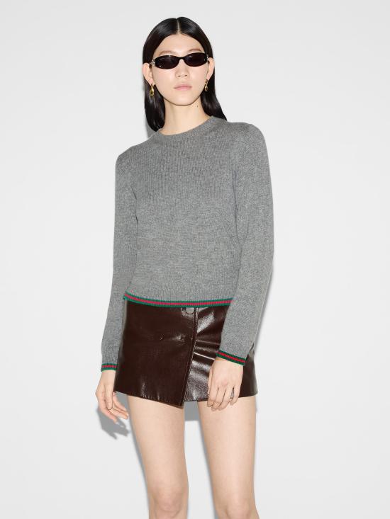 24FW 구찌 스웨터 797976XKD62 1127 Grey - GUCCI