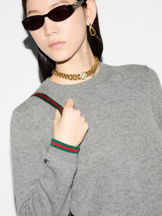 24FW 구찌 스웨터 797976XKD62 1127 Grey - GUCCI