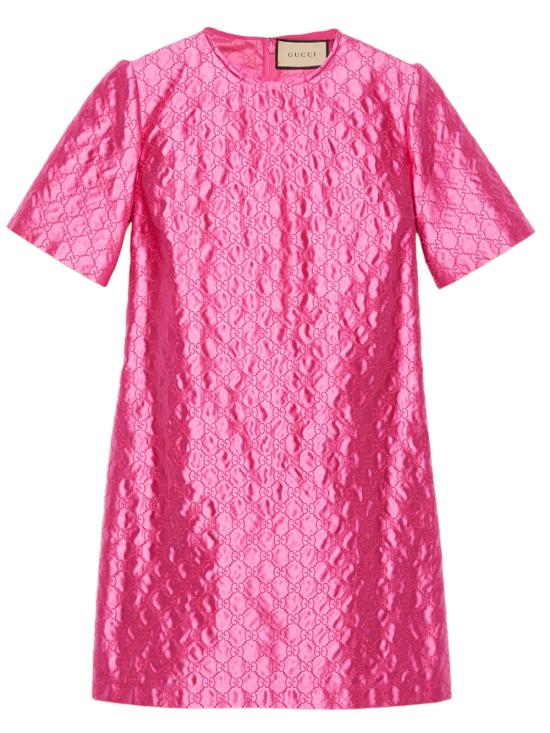  구찌 숏 원피스 703817ZAIDC 5628 Fuchsia