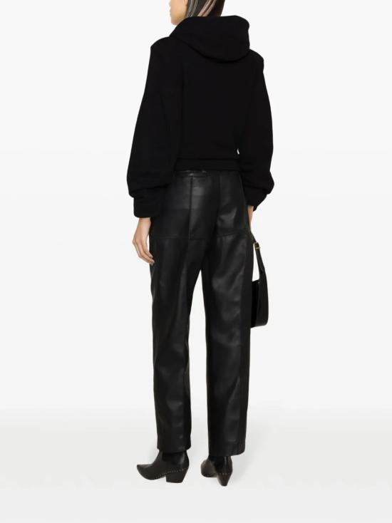  생로랑 후드 티셔츠 762962Y36SW 1000 Black - SAINT LAURENT