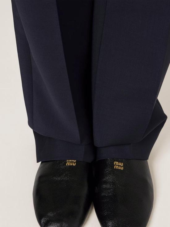26FW 미우미우 스트레이트 팬츠 MP1840SOOO12I1 F0124 NAVY - MIU MIU