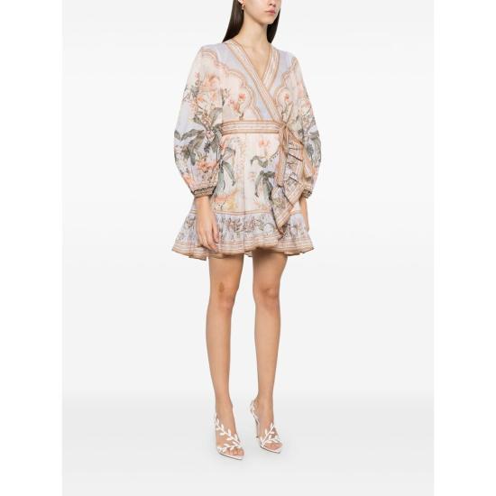 25SS 짐머만 숏 원피스 2449DRS251 BLUE - ZIMMERMANN