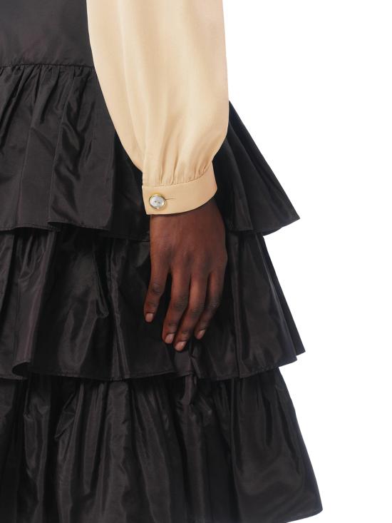 25SS 발렌티노 가라바니 블라우스 6B3AB77590FET5 BETULLA Nude Neutrals - VALENTINO GARAVANI