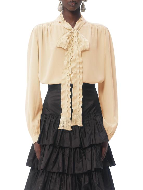 25SS 발렌티노 가라바니 블라우스 6B3AB77590FET5 BETULLA Nude Neutrals - VALENTINO GARAVANI