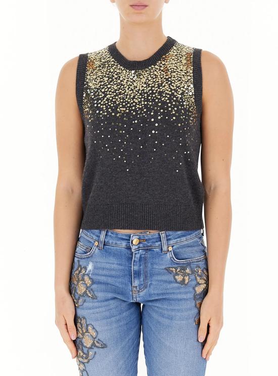  에르마노 피렌제 베스트 D45EN028E53 MF660 Anthracite