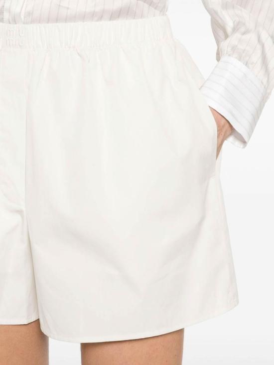 24FW 미우미우 숏팬츠 SP9429SOOO10RGF0304 White - MIU MIU