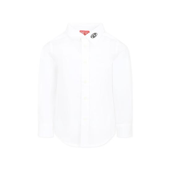 24FW [키즈] 디젤 셔츠 J01928 KXBA8 K100 WHITE