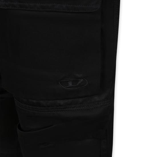 24FW [키즈] 디젤 트레이닝/조거 팬츠 J01949 KXBMX K900 BLACK - DIESEL