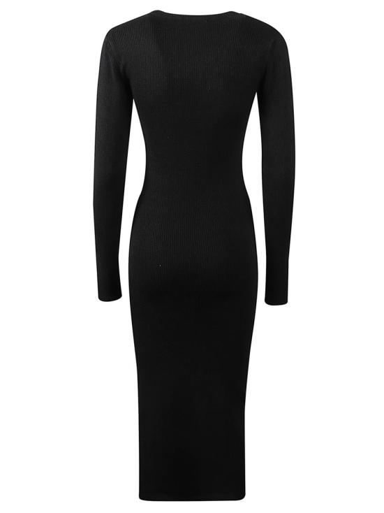 25FW 힌노미네이트 미디 원피스 HMABW01190 Black - HINNOMINATE