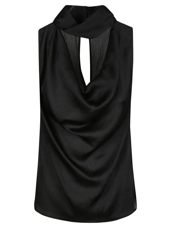 25FW 핑코 민소매 티셔츠 103943 A22V Black