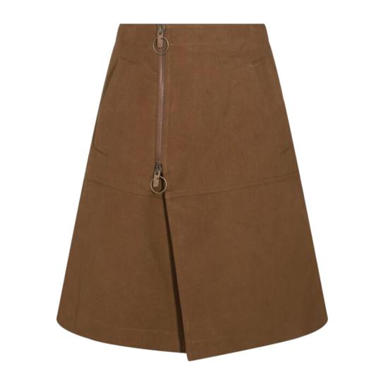 24FW 버버리 스커트 8098019 C1433 BRAMBLE