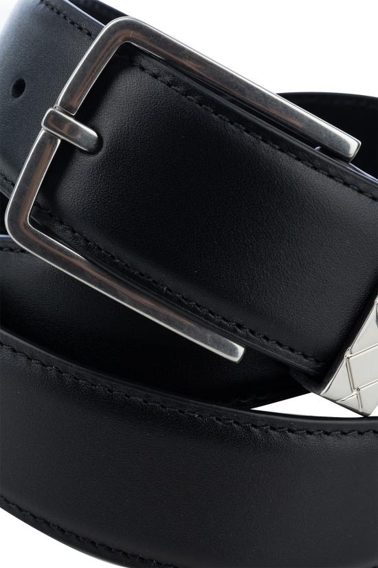 25SS 보테가베네타 가죽 벨트 793876VALK0 8803 Nero - BOTTEGA VENETA