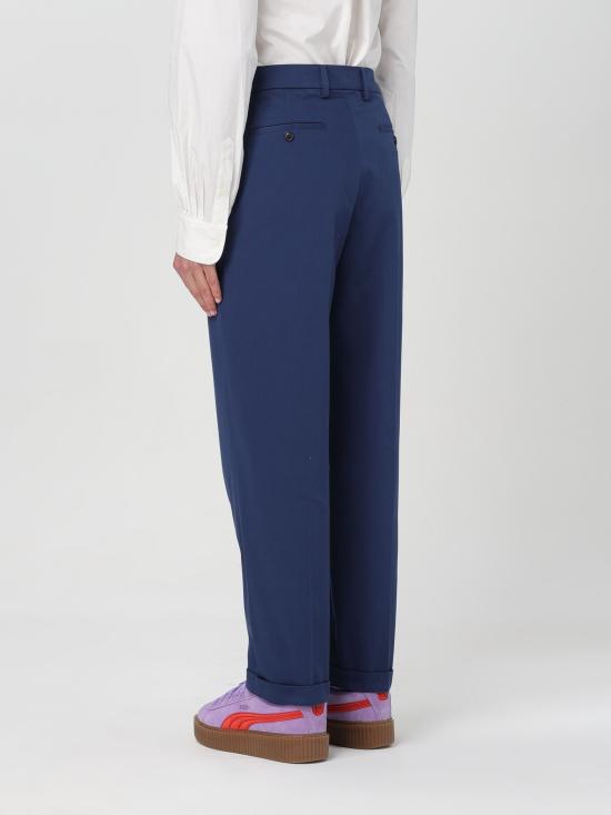  겐조 스트레이트 팬츠 FD65PA2059CA 77 blu aperto - KENZO