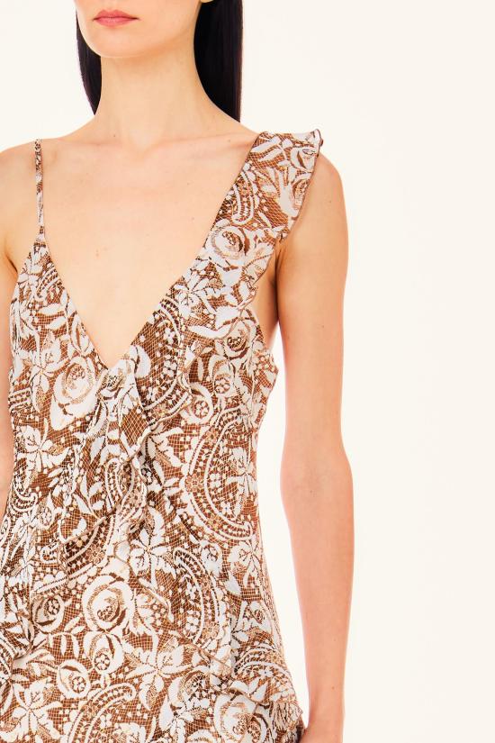  리우조 롱 원피스 MA4307T3888 N9214 marrone - LIU JO