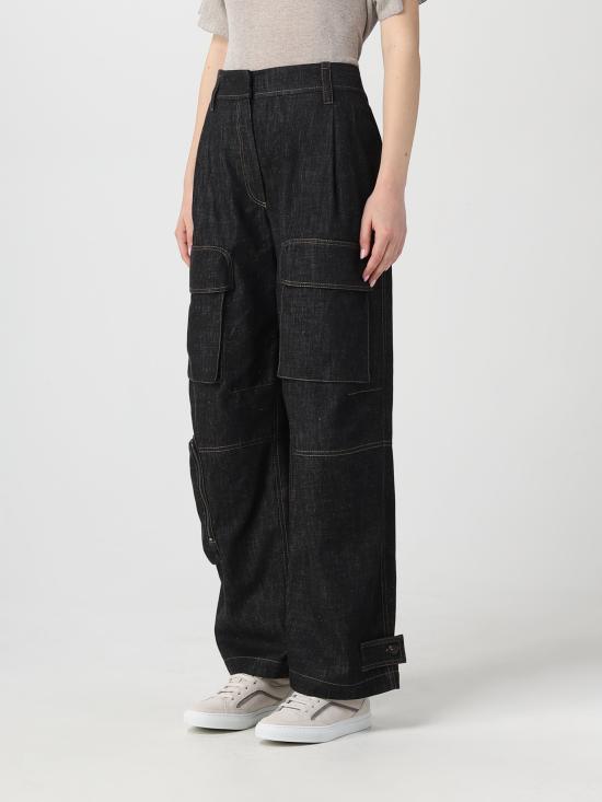  브루넬로 쿠치넬리 팬츠 M0F28P5827 C7081 denim nero - BRUNELLO CUCINELLI