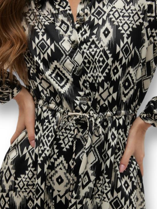  베로 모다 숏 원피스 10303378 BLACK bianco nero - VERO MODA