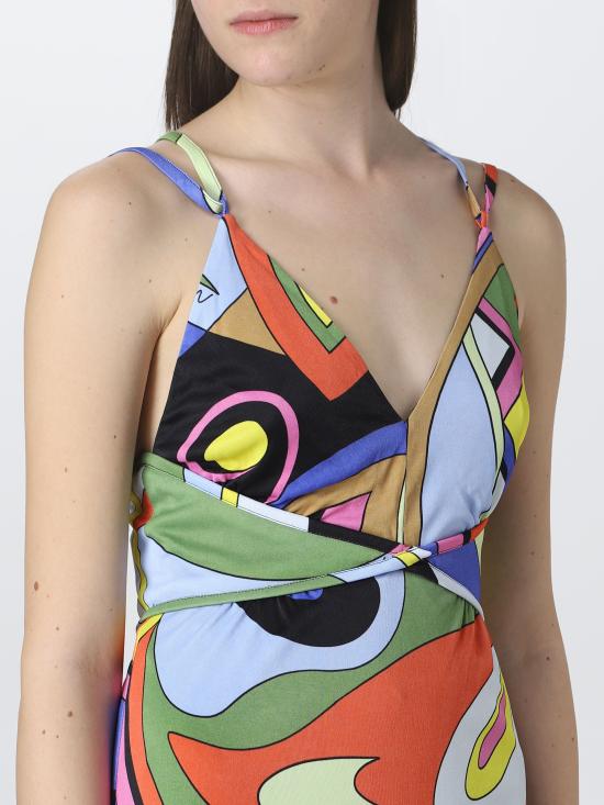  모스키노 롱 원피스 A04430556 1888 multicolor - MOSCHINO