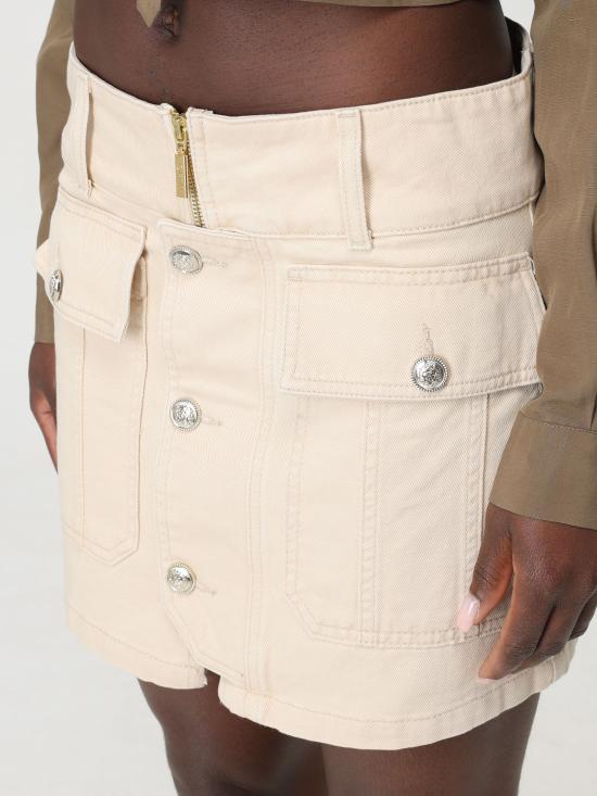  리우조 숏 스커트 UA4090TS057 X0540 champagne - LIU JO